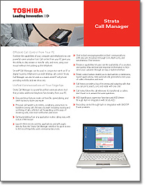 Download Strata Call Manager Data Sheet